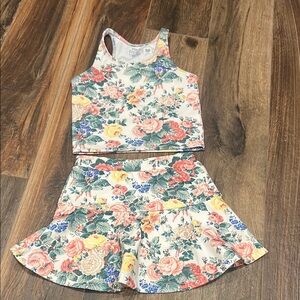 Polo Ralph Lauren Floral Kids Skirt and Top Set
